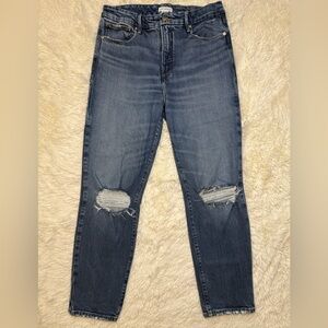 Good American “Good Classic” Distressed High Rise Jeans